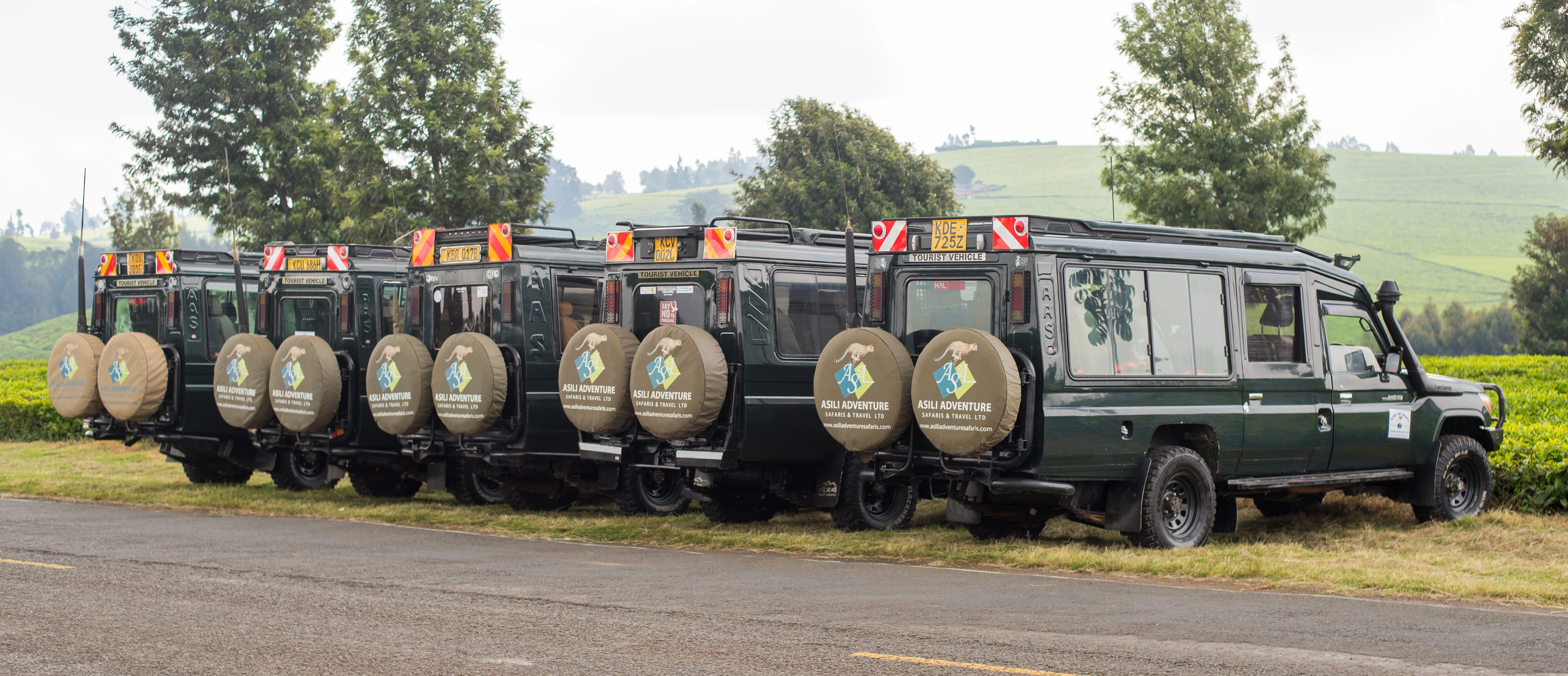 Asili Adventure safari vehicle fleet