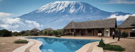 Views of Mount Kilimanjaro at AA lodge Amboseli